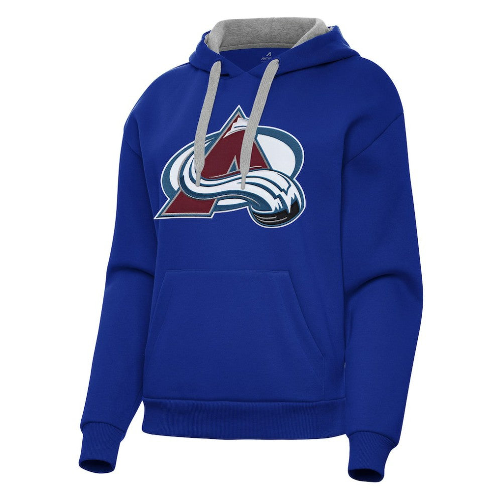 NHL Royal Colorado Avalanche Antigua Women's Victory Pullover Hoodie