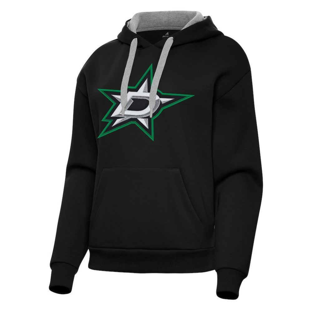NHL Black Dallas Stars Antigua Women's Victory Pullover Hoodie