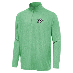 NHL Heather Kelly Green Dallas Stars Antigua Hunk Quarter-Zip Top