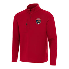 NHL Red Florida Panthers Antigua Insider Quarter-Zip Top