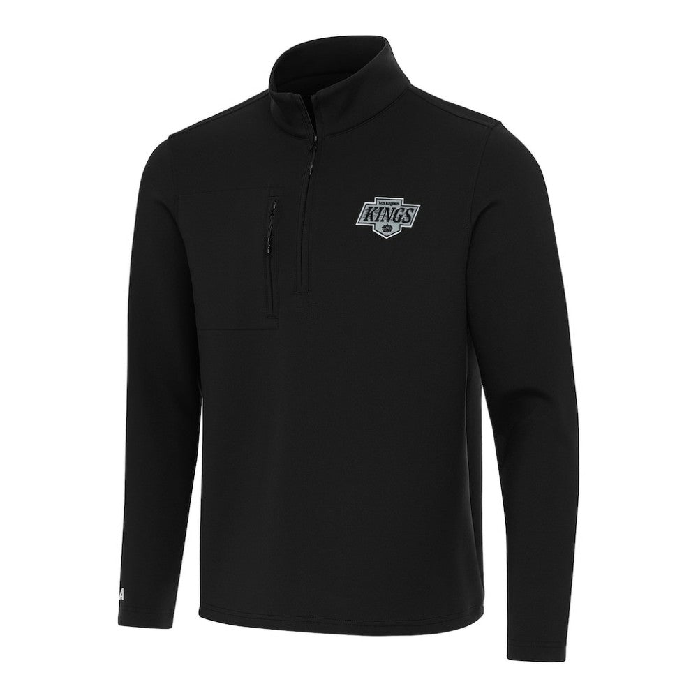 NHL Black Los Angeles Kings Antigua Insider Quarter-Zip Top
