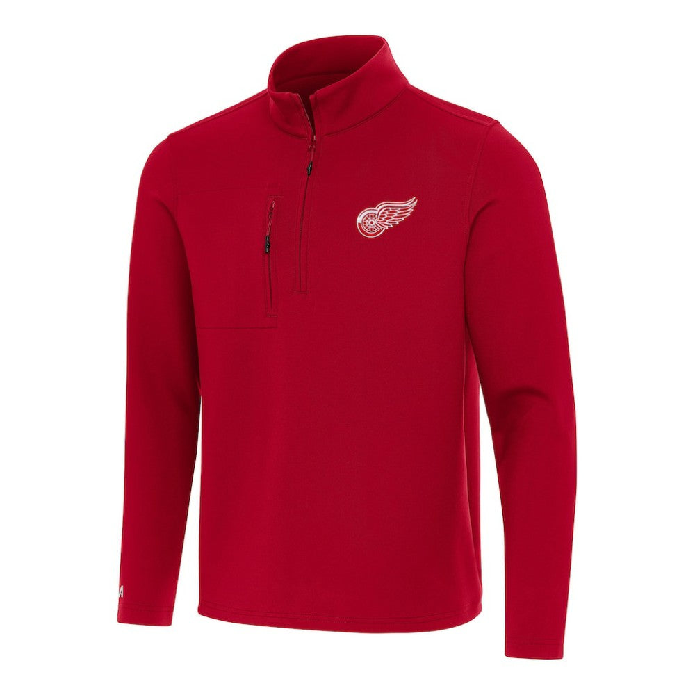 NHL Red Detroit Red Wings Antigua Insider Quarter-Zip Top