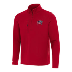 NHL Red Columbus Blue Jackets Antigua Insider Quarter-Zip Top