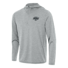 NHL Heather Gray Los Angeles Kings Antigua Tidy Quarter-Zip Hoodie