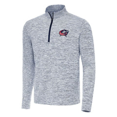 NHL Navy Columbus Blue Jackets Antigua Cause Quarter-Zip Top