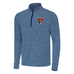 NHL Heather Navy Florida Panthers Antigua Cause Quarter-Zip Top