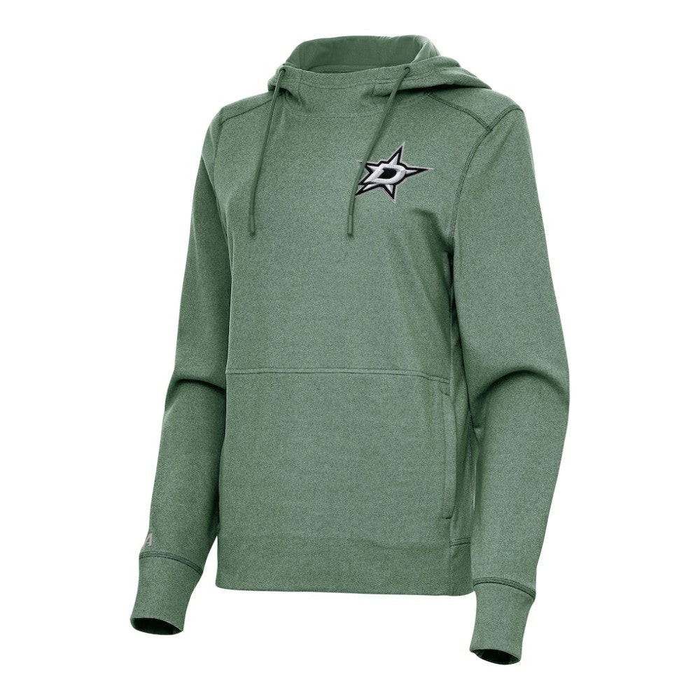 NHL Hunter Green Dallas Stars Antigua Women's Justice Pullover Hoodie