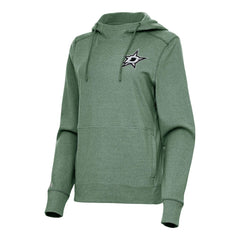 NHL Hunter Green Dallas Stars Antigua Women's Justice Pullover Hoodie