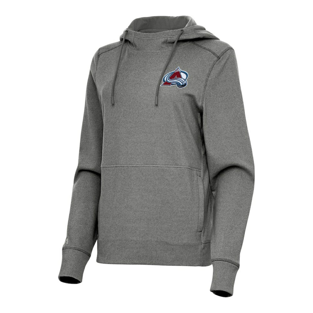 NHL Heather Black Colorado Avalanche Antigua Women's Justice Pullover Hoodie