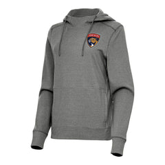 NHL Heather Black Florida Panthers Antigua Women's Justice Pullover Hoodie