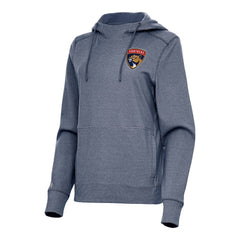 NHL Heather Navy Florida Panthers Antigua Women's Justice Pullover Hoodie