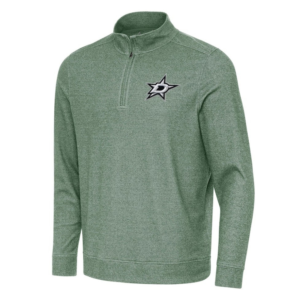 NHL Hunter Green Dallas Stars Antigua Subtle Quarter-Zip Sweatshirt