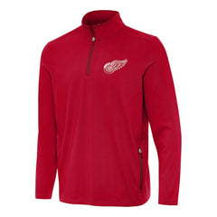 NHL Red Detroit Red Wings Antigua Perilous Quarter-Zip Sweatshirt