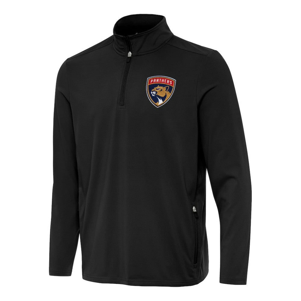 NHL Black Florida Panthers Antigua Perilous Quarter-Zip Sweatshirt