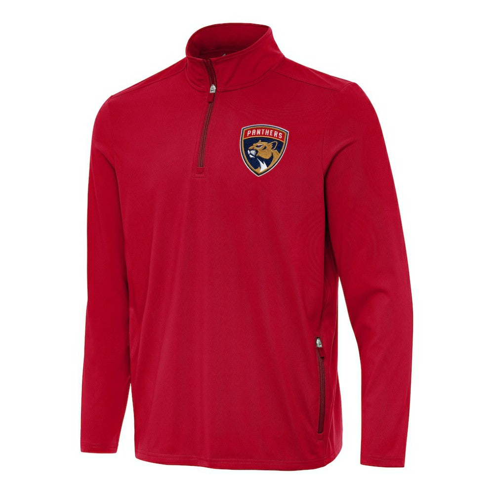 NHL Red Florida Panthers Antigua Perilous Quarter-Zip Sweatshirt