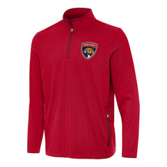 NHL Red Florida Panthers Antigua Perilous Quarter-Zip Sweatshirt