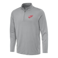 NHL Gray Detroit Red Wings Antigua Reprocess Quarter-Zip Top