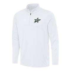 NHL White Dallas Stars Antigua Reprocess Quarter-Zip Top