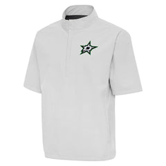 NHL Heather Gray Dallas Stars Antigua Brisk Quarter-Zip Windbreaker
