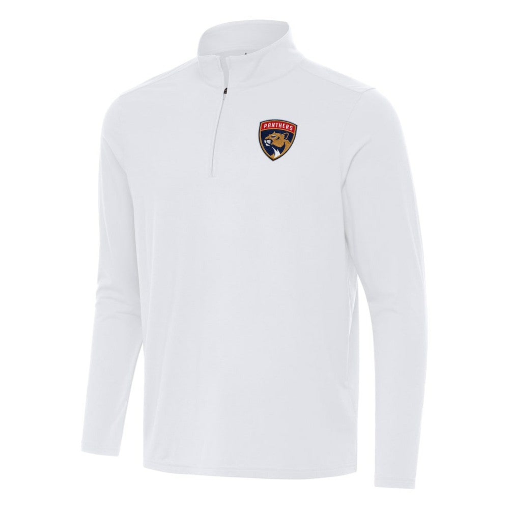 NHL White Florida Panthers Antigua Intent Quarter-Zip Top