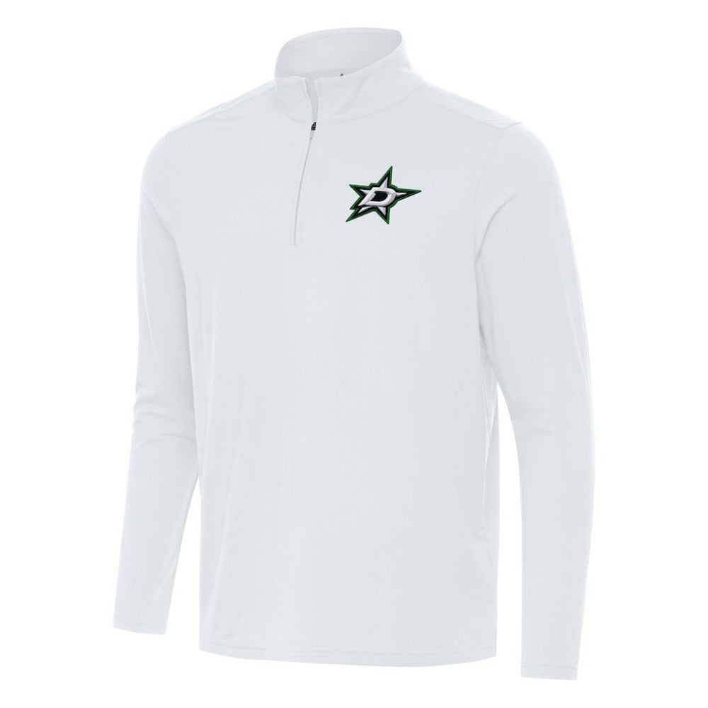 NHL White Dallas Stars Antigua Intent Quarter-Zip Top