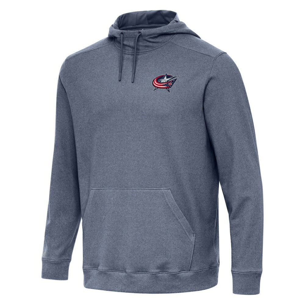NHL Heather Navy Columbus Blue Jackets Antigua Cloud Pullover Hoodie