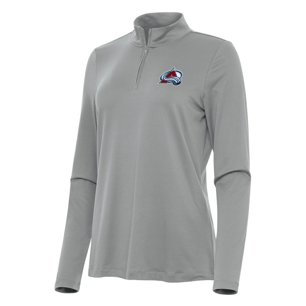 NHL Gray Colorado Avalanche Antigua Women's Reprocess Quarter-Zip Top