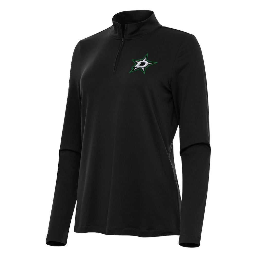 NHL Black Dallas Stars Antigua Women's Reprocess Quarter-Zip Top