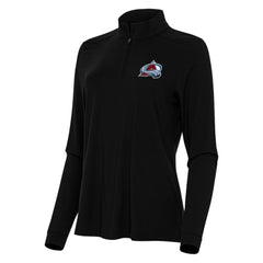 NHL Black Colorado Avalanche Antigua Women's Intent Quarter-Zip Top