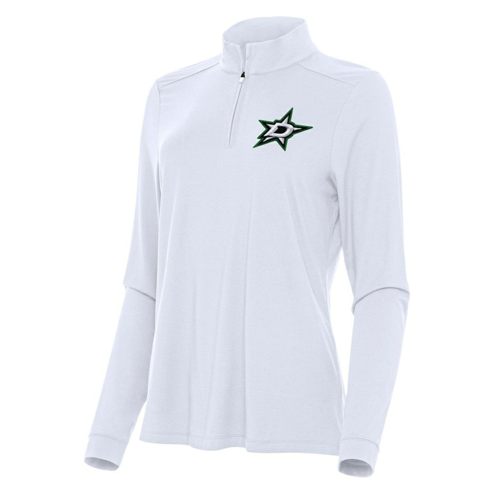NHL White Dallas Stars Antigua Women's Intent Quarter-Zip Top