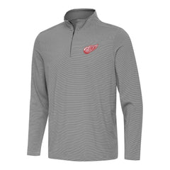 NHL Black Detroit Red Wings Antigua Twine Quarter-Zip Top