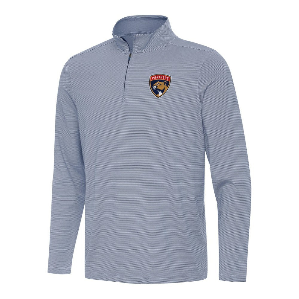 NHL Navy Florida Panthers Antigua Twine Quarter-Zip Top
