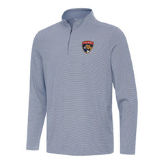 NHL Navy Florida Panthers Antigua Twine Quarter-Zip Top