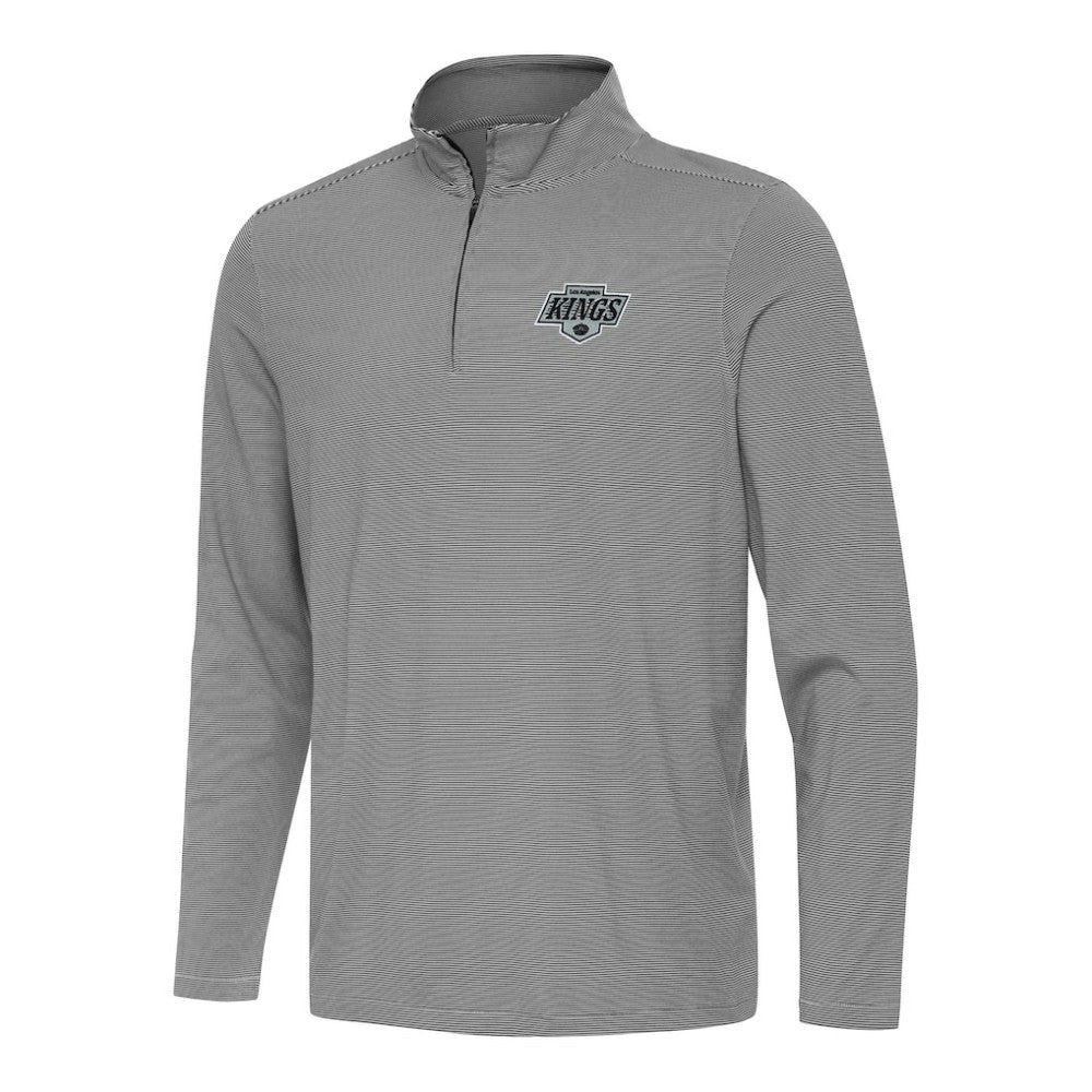 NHL Black Los Angeles Kings Antigua Twine Quarter-Zip Top