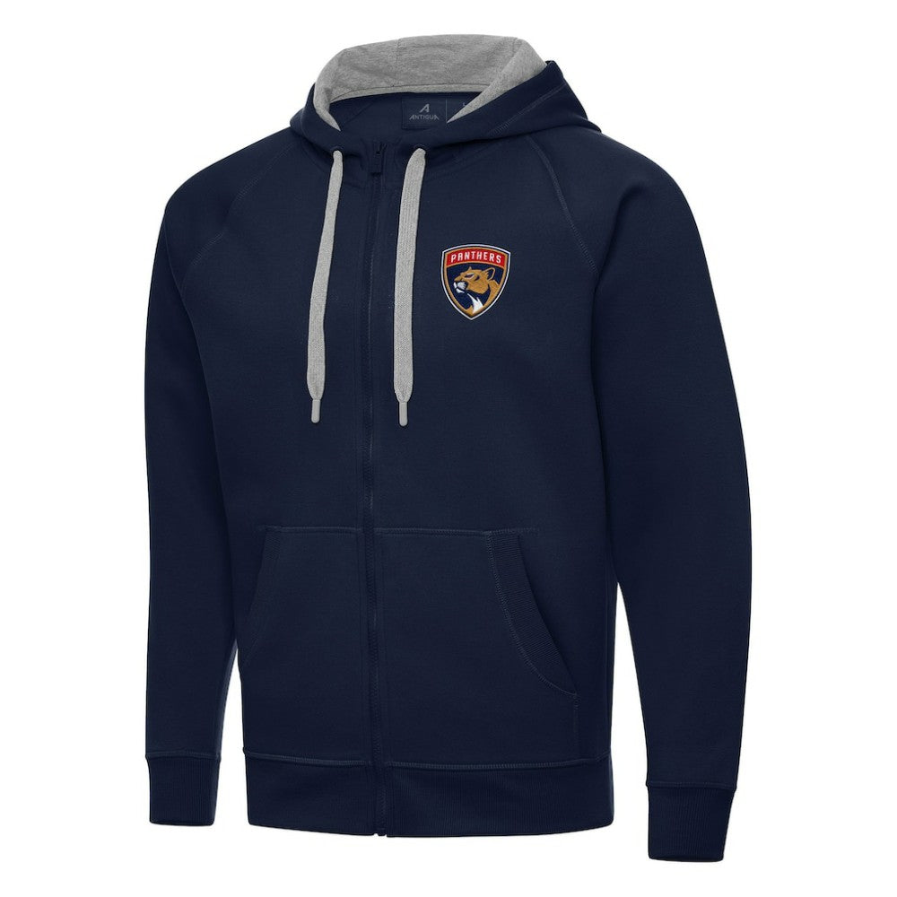 NHL Navy Florida Panthers Antigua Big & Tall Victory Full-Zip Hoodie