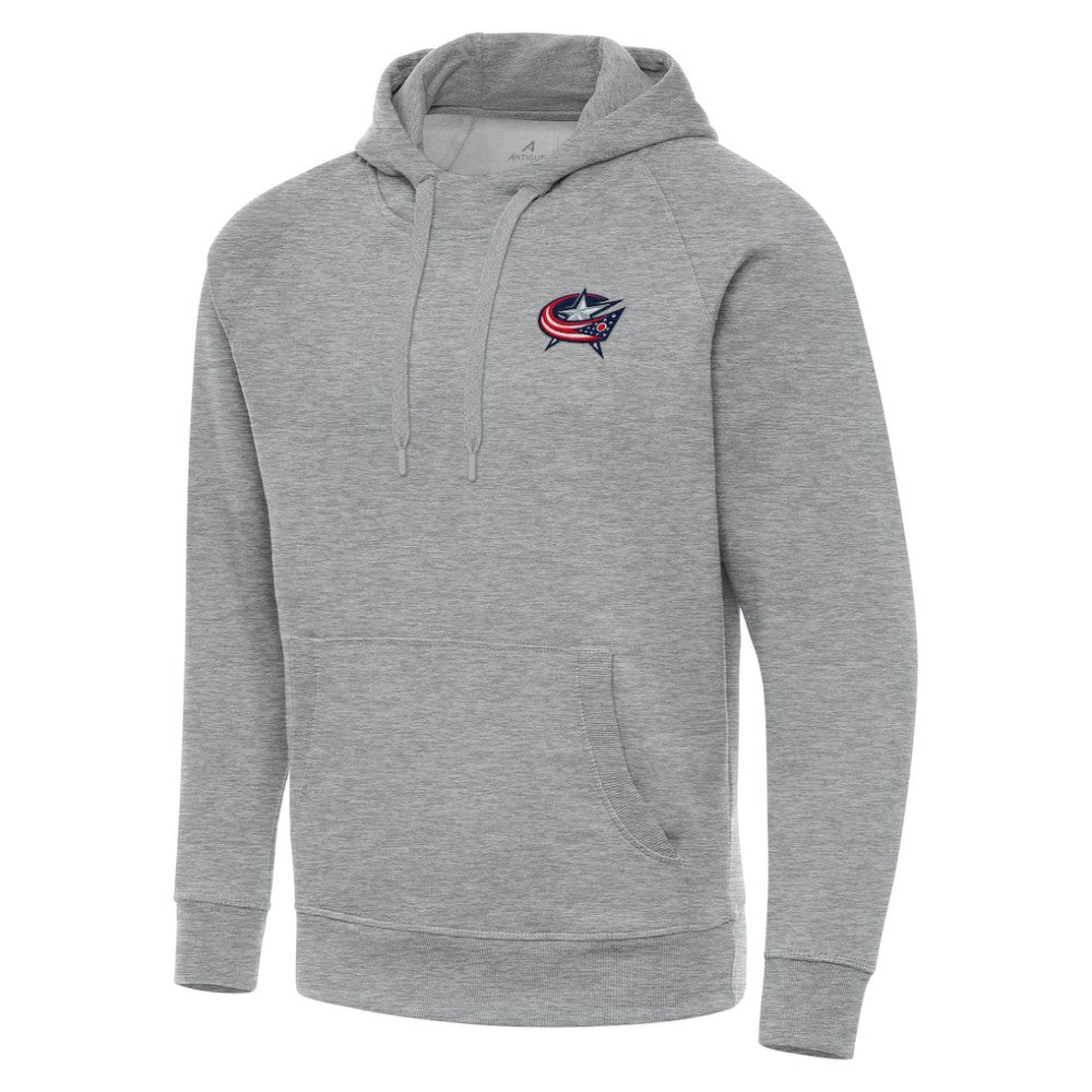 NHL Heather Gray Columbus Blue Jackets Antigua Big & Tall Victory Pullover Hoodie