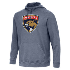 NHL Heather Navy Florida Panthers Antigua Cloud Pullover Hoodie
