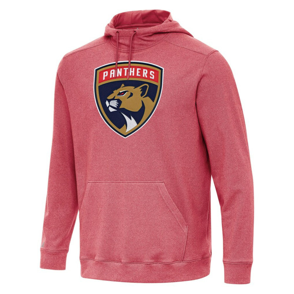 NHL Heather Red Florida Panthers Antigua Cloud Pullover Hoodie