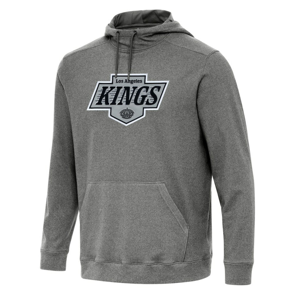 NHL Heather Black Los Angeles Kings Antigua Cloud Pullover Hoodie