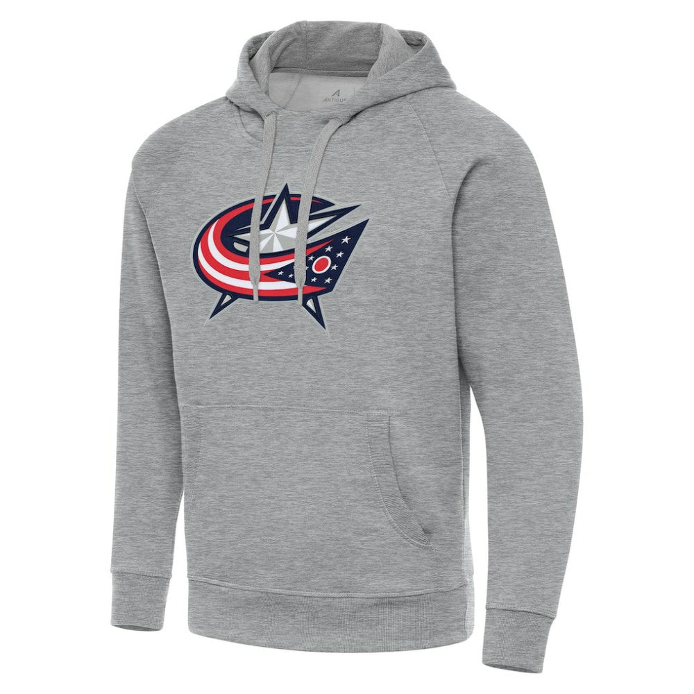 NHL Heather Gray Columbus Blue Jackets Antigua Big & Tall Victory Pullover Hoodie