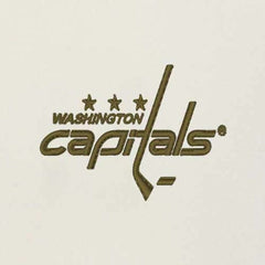 NHL Cream/Olive Washington Capitals Antigua Intrepid Sand Raglan Long Sleeve Hoodie T-Shirt