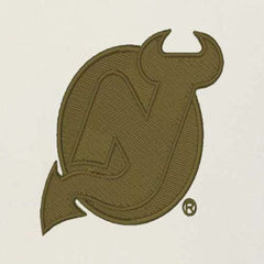 NHL Cream/Olive New Jersey Devils Antigua Intrepid Sand Raglan Long Sleeve Hoodie T-Shirt