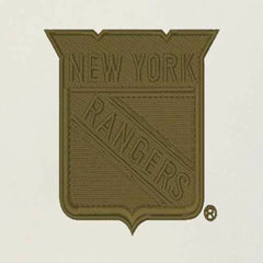 NHL Cream/Olive New York Rangers Antigua Intrepid Sand Raglan Long Sleeve Hoodie T-Shirt