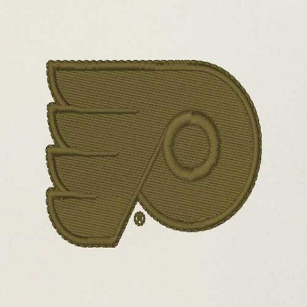 NHL Cream/Olive Philadelphia Flyers Antigua Intrepid Sand Raglan Long Sleeve Hoodie T-Shirt