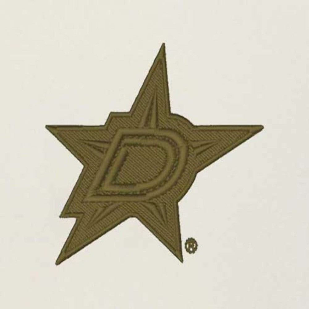 NHL Cream/Olive Dallas Stars Antigua Intrepid Sand Raglan Long Sleeve Hoodie T-Shirt