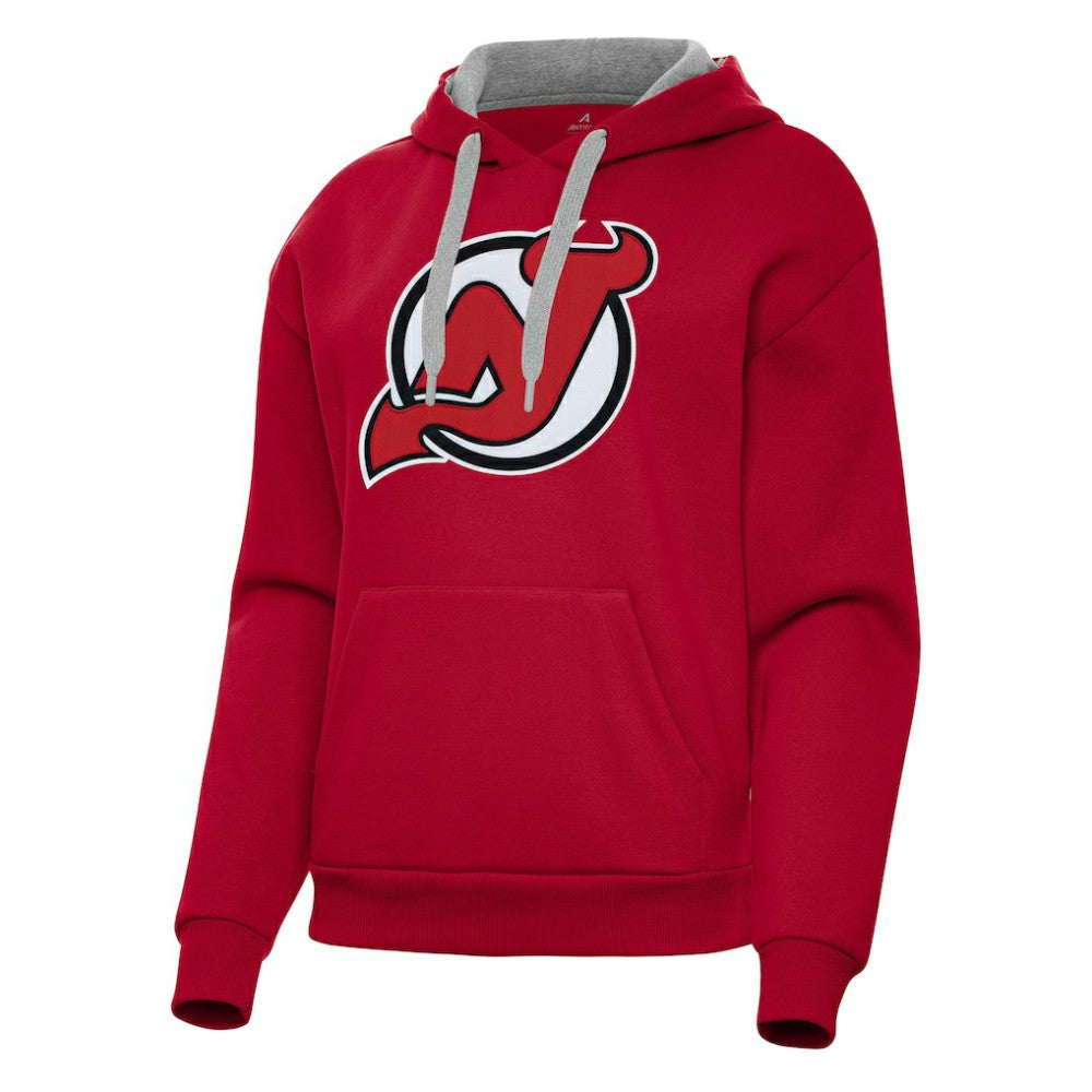 NHL Red New Jersey Devils Antigua Women's Victory Pullover Hoodie