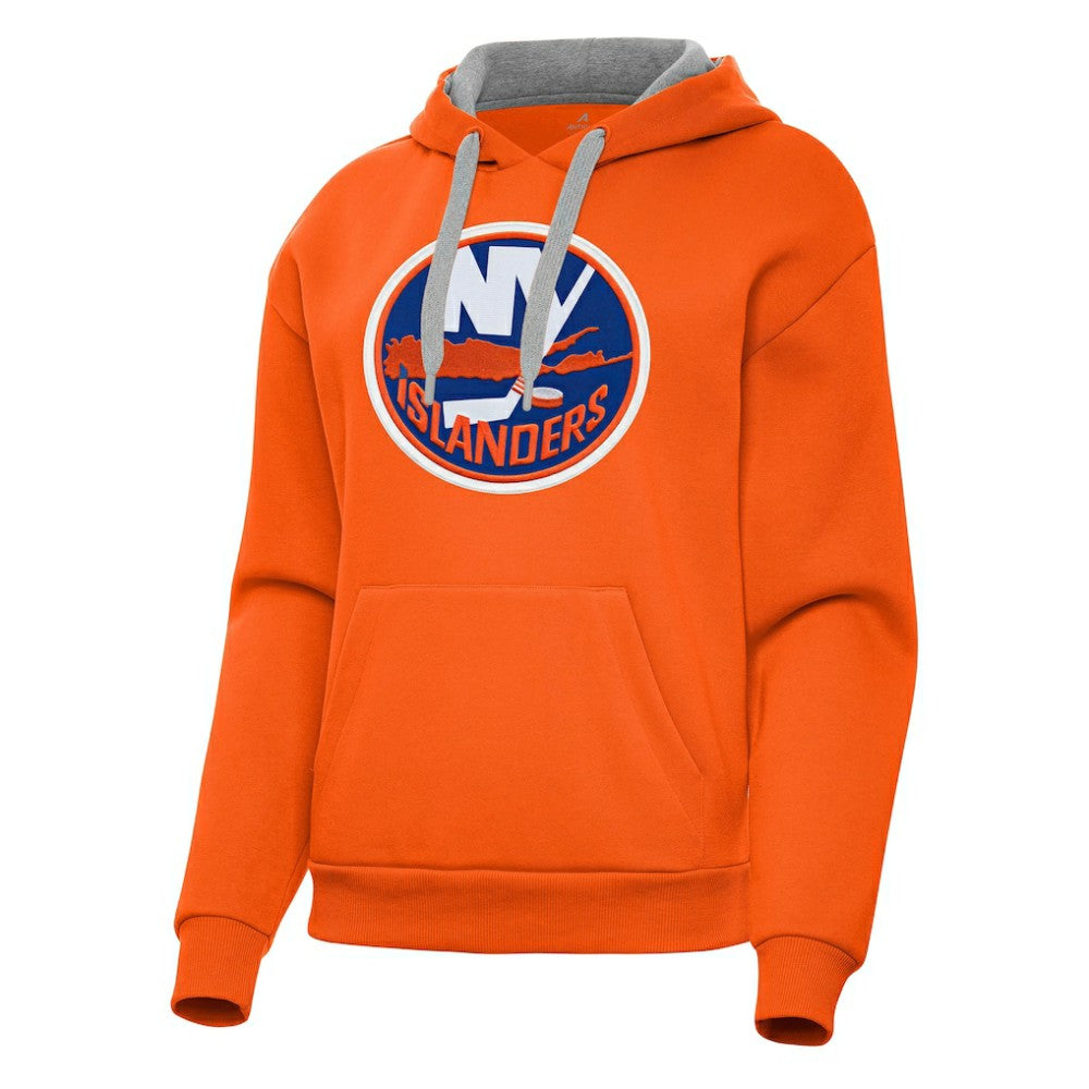 NHL Orange New York Islanders Antigua Women's Victory Pullover Hoodie