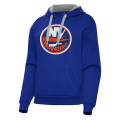 NHL Royal New York Islanders Antigua Women's Victory Pullover Hoodie