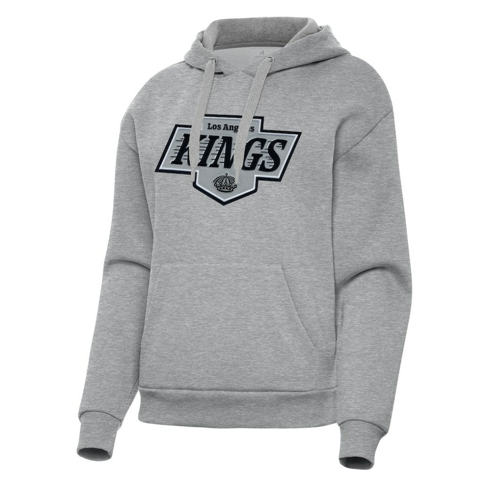 NHL Heather Gray Los Angeles Kings Antigua Women's Victory Pullover Hoodie