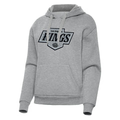 NHL Heather Gray Los Angeles Kings Antigua Women's Victory Pullover Hoodie